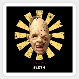 Sloth Retro Japanese Goonies Sticker